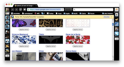 RockMelt ? Galleria di temi di Google Chrome