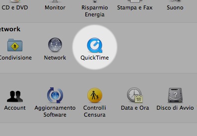 bug quicktime preferenze