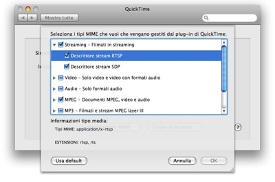 soluzione bug quicktime