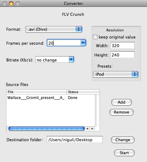 flv crunch for windows 7