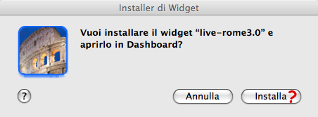 Widget Installazione