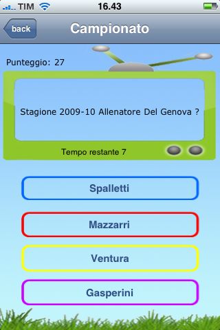 iCalcio Quiz errore