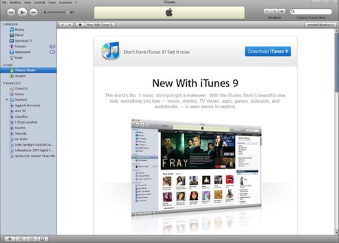 itunes 9 a