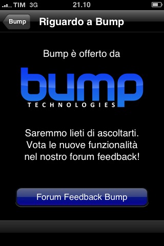 bump iPhone info
