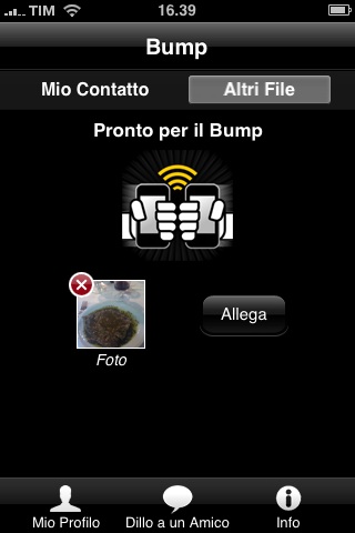 bump scambio allegato