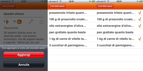 EasyCook lista della spesa