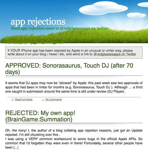 app rejections