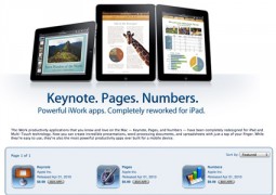 Keynote, Pages, Numbers