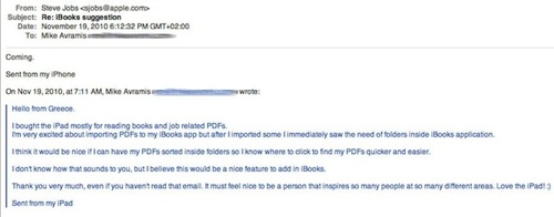 Steve Jobs email ibooks