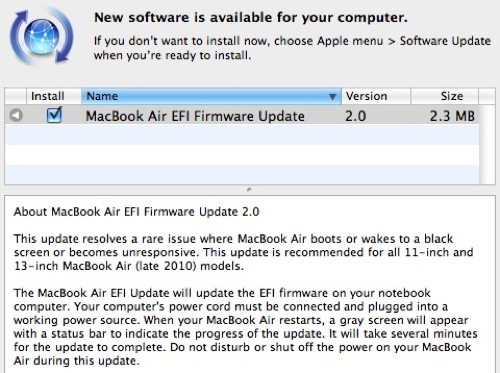 MacBook Air EFI 2.0 Update
