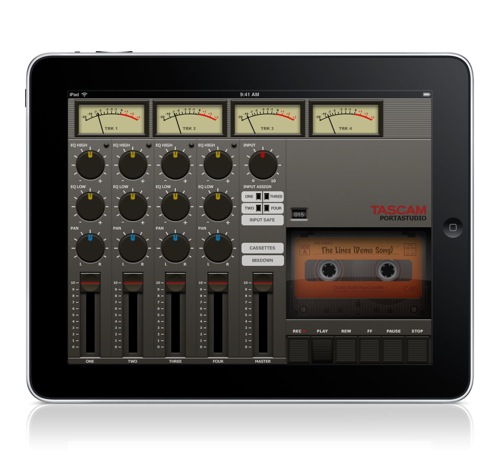 Tascam Portastudio iPad