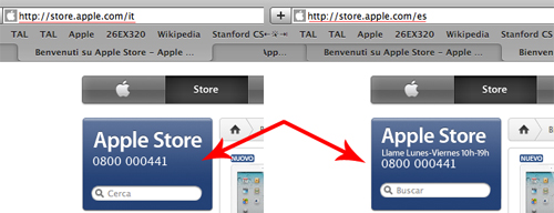 Apple Store Telefonico Cambia Numero?