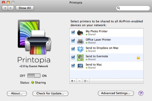 Printopia prefs