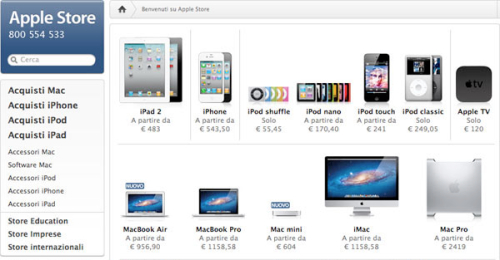 Apple Store Online IVA 21%
