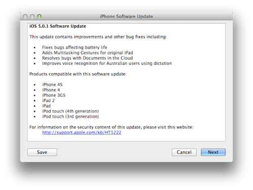 iOS 5.0.1