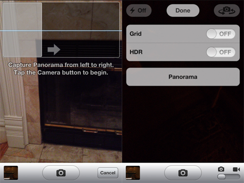 iOS 5 - Funziona panorama App Fotocamera