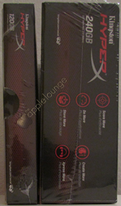 Kingston HyperX SSD 240 GB Upgrade Kit e Kingston HyperX SSD 120 GB, viste laterali - The Apple Lounge