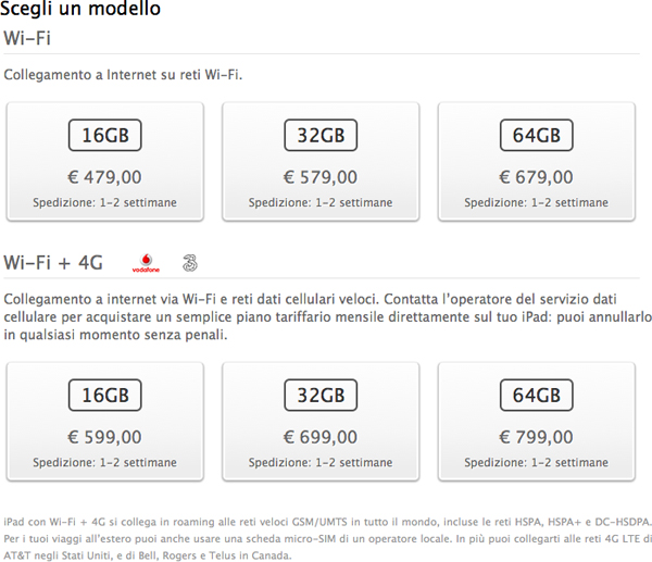 Nuovo iPad, 1-2 settimane per la spedizione - TheAppleLounge.com