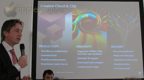 Adobe Creative Suite 6 e Adobe Creative Cloud, presentazione italiana a Milano il 23 aprile 2012 - TheAppleLounge.com