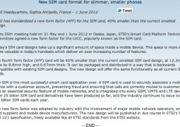 Approvato lo standard Nano-SIM dall'ETSI - TheAppleLounge.com