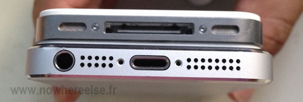 Nuovo iPhone 5, immagine del dock - TheAppleLounge.com