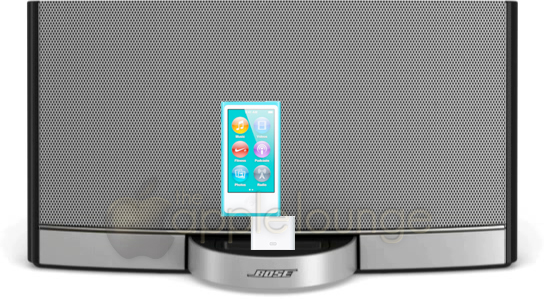 Nuovo iPod nano inserito in un sistema audio Bose con l'adattore 30-pin (simulazione) - TheAppleLounge.com