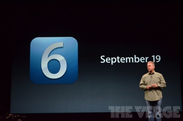 iOS 6 disponibile dal 19 Settembre