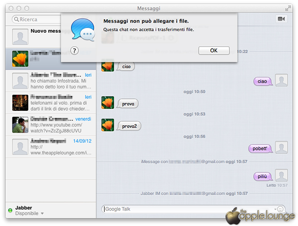 Guida per usate Google talk, aim, Yahoo Messenger e Jabber con Apple Messaggi 05 - TheAppleLounge.com