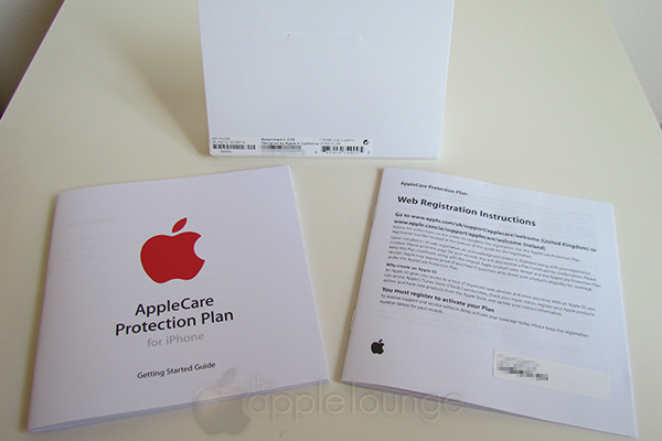 AppleCare Protection Plan, confezione di APP per iPhone (contenuto della confezione) - TheAppleLounge.com