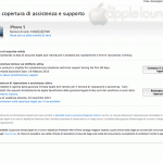 AppleCare Protection Plan, schermata della garanzia di un iPhone 5 prima e dopo l'attivazione dell'APP - TheAppleLounge.com