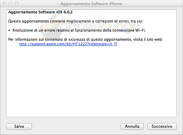 Rilasciato iOS 6.0.2 per iPhone 5 e iPad mini - TheAppleLounge.com