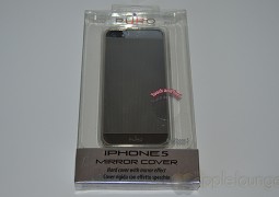 Cover iPhone 5 Mirror by Puro, immagine frontale della confezione - TheAppleLounge.com