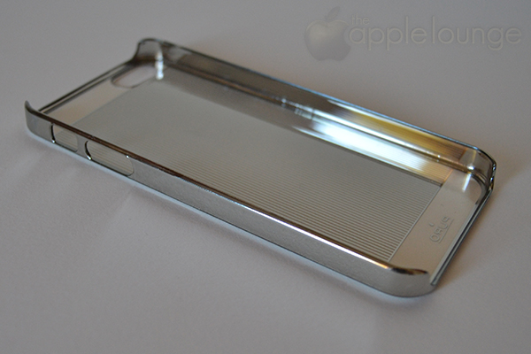 Cover iPhone 5 Mirror by Puro, particolare del prodotto senza il telefono - TheAppleLounge.com
