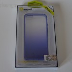 Cover muvit Sunglasses Collection viola per iPhone 5, immagine frontale della scatola - TheAppleLounge.com