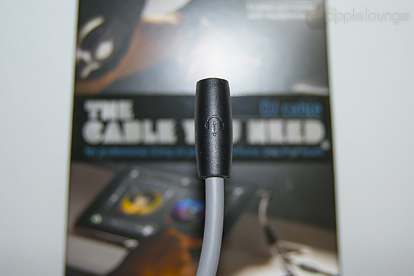 Griffin DJ Cable, particolare dell'uscita cuffia - TheAppleLounge.com