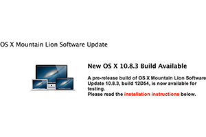 OS X 10.8.3 build 12D54 rilasciata agli svilupatori (immagine in evidenza) - TheAppleLounge.com