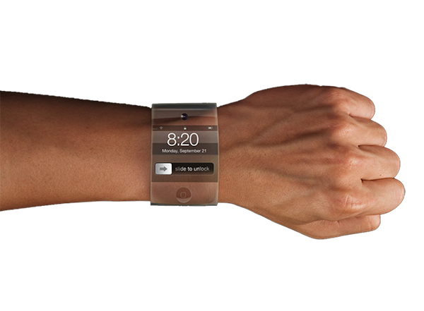 Classico mock-up dell'iWatch (come non sarà)