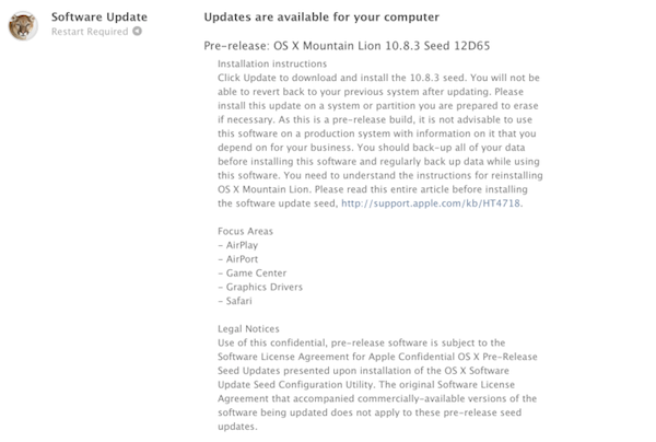 OS X 10.8.3 build