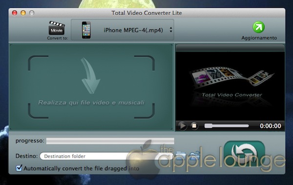 convertire file video audio