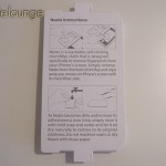 moshi overture for iPhone 5 (Falcon Gray), contenuto della confezione (istruzioni uso e pulizia panno Neato) - TheAppleLounge.com