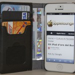 moshi overture for iPhone 5 (Falcon Gray), custodia telefono, carte e banconote inserite - TheAppleLounge.com