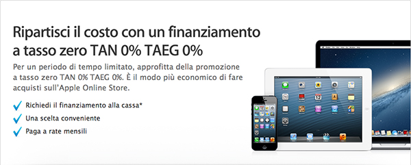 Apple Tasso 0, TAN 0 TAEG 0 - TheAppleLounge.com