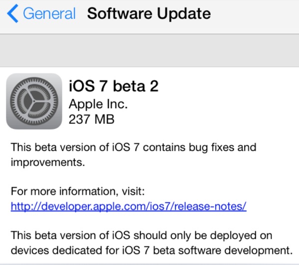 ios 7 beta 2