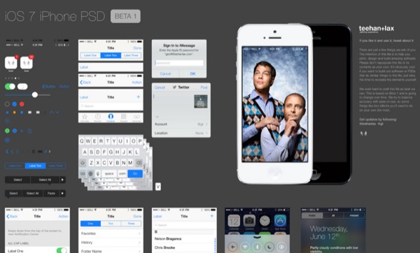 ios 7 gui psd