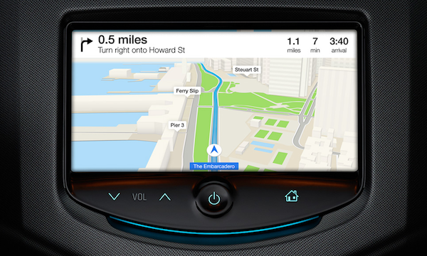 iOS in the car navigatore