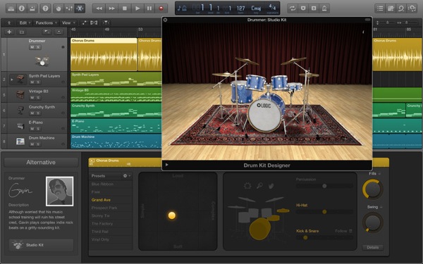 logic pro x drummer