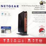 NETGEAR DGND4000 Modem Router Wireless N750 Dual Band, immagine frontale confezione - TheAppleLounge.com