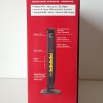 NETGEAR DGND4000 Modem Router Wireless N750 Dual Band, immagine laterale confezione (porte) - TheAppleLounge.com