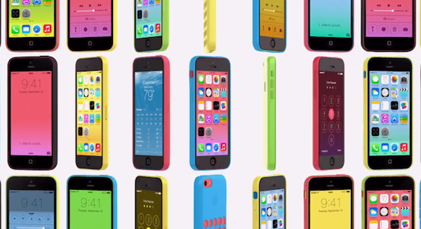 iOS 7 iPhone 5c spot