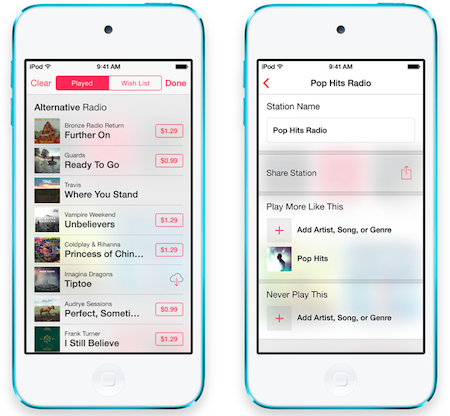 iOS 7 iTunes Radio